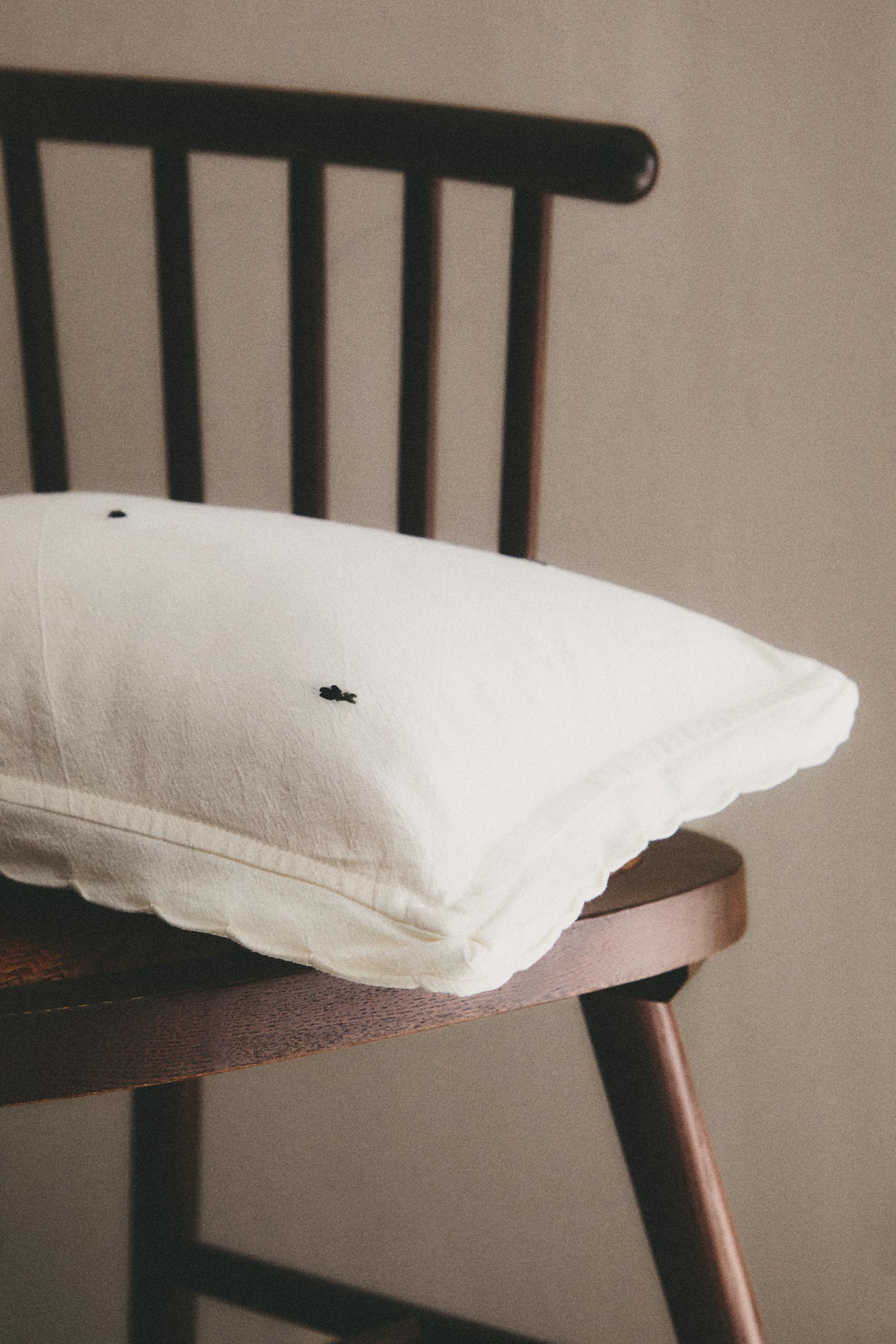 HOUSSE DE COUSSIN ENFANT FLEURS
